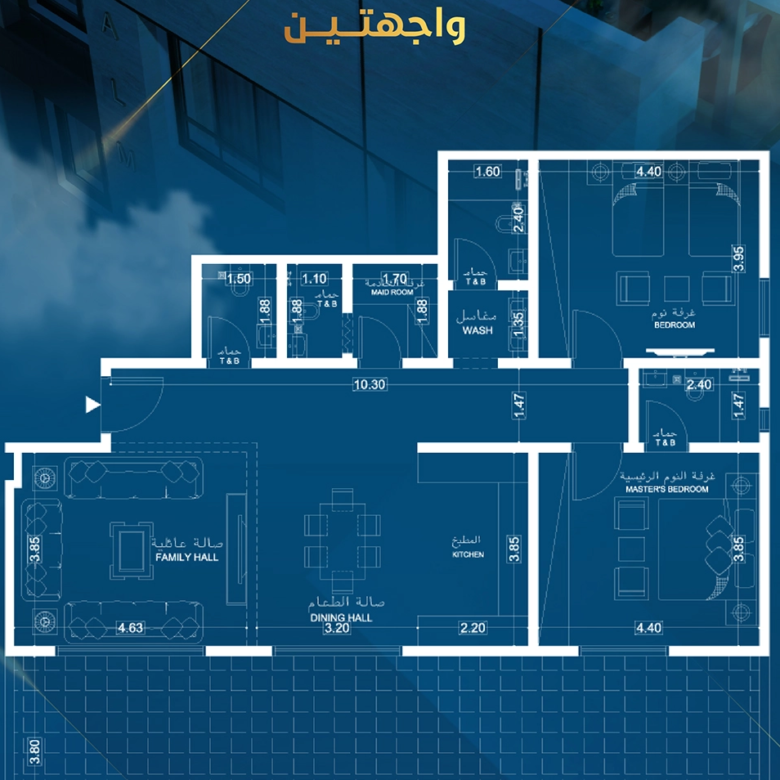 مشروع فيورا حي الزهراء روف B واجهتين