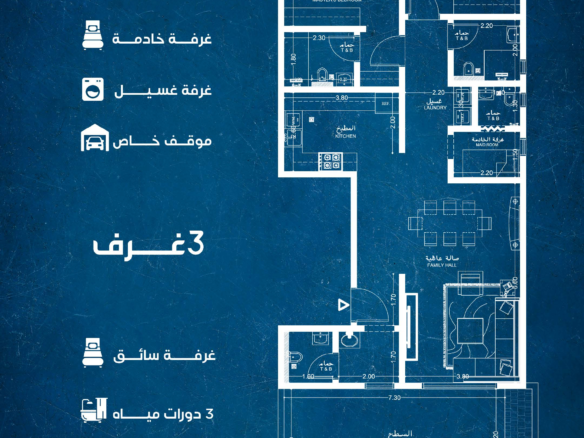 فيلا روف تمليك حي النعيم نموذج ملحق B